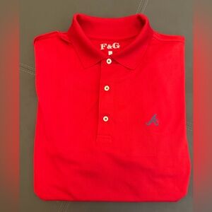 Fairway & Greene F & G Atlanta Braves Polo Men’s Large Red